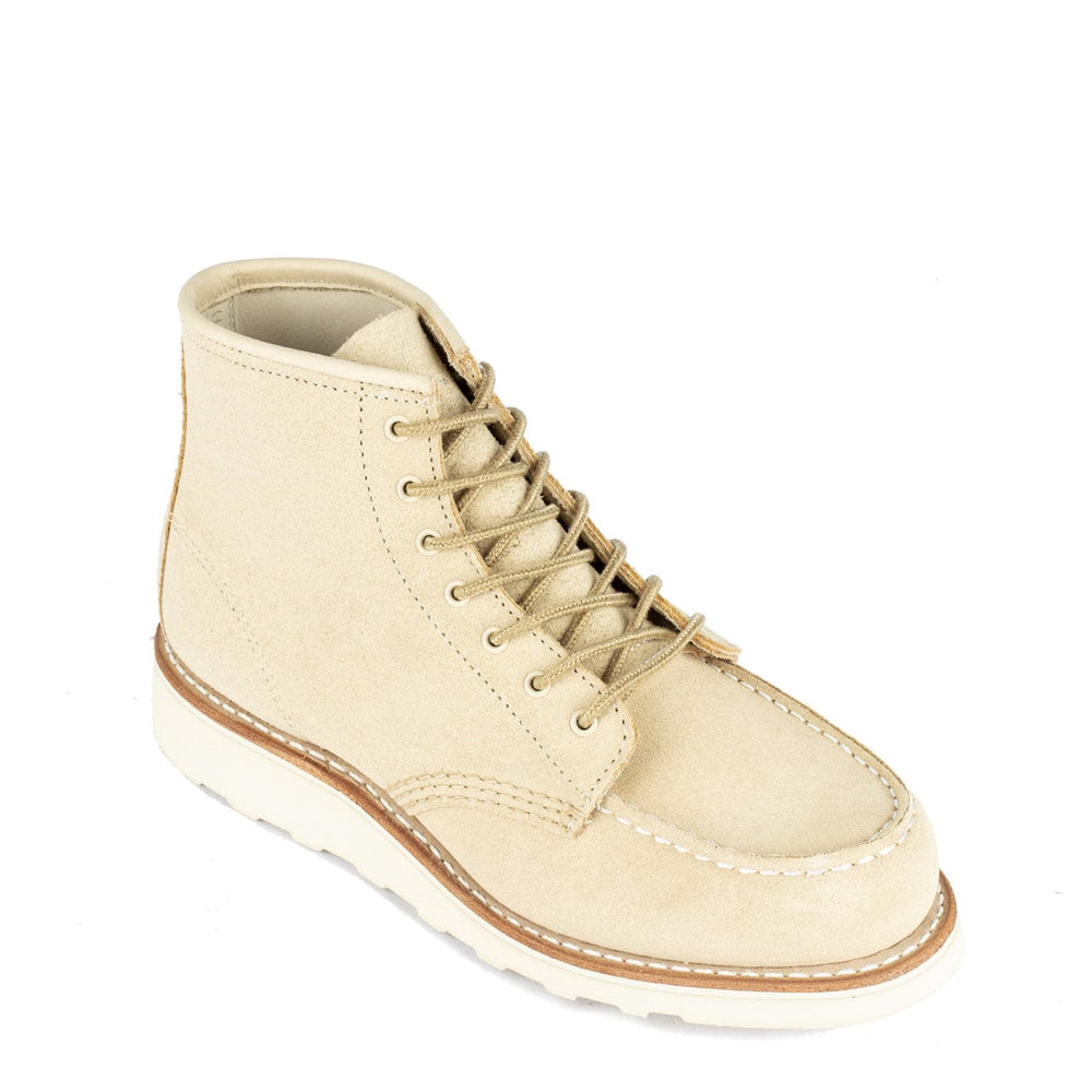 Red Wing Womens 6-Inch Moc Toe Boot Cream Abeline Red Wing