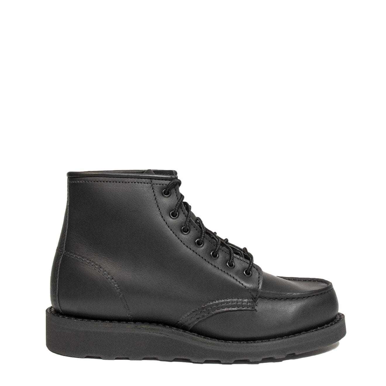 Red Wing Womens 6-inch Classic Moc Black Boundary Red Wing