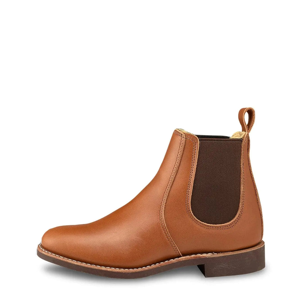 Red Wing Womens 6-inch Chelsea Boot Tan Boundary Red Wing