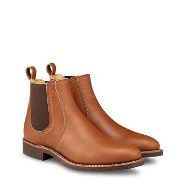 Red Wing Womens 6-inch Chelsea Boot Tan Boundary Red Wing