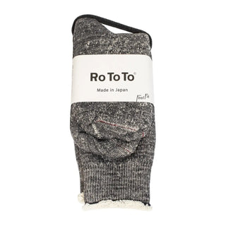 RoToTo Double Face Socks Charcoal RoToTo