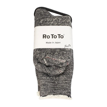 RoToTo Double Face Socks Charcoal RoToTo