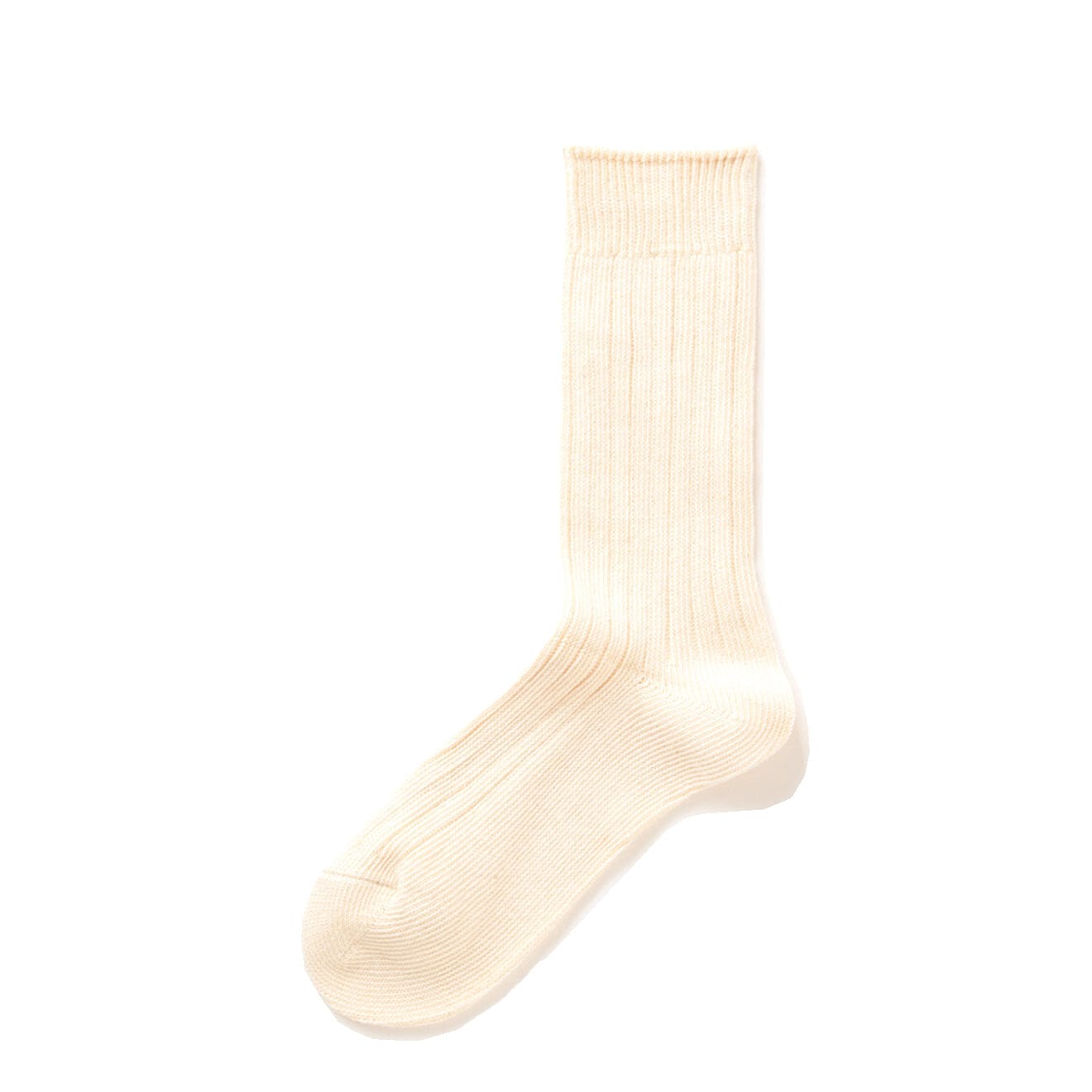 RoToTo Organic Daily 3 Pack Crew Socks Ecru RoToTo