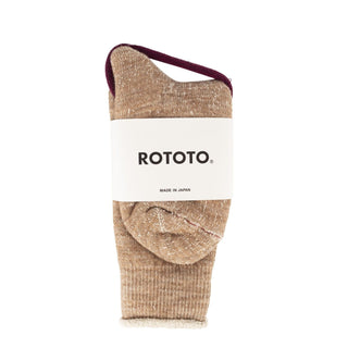 RoToTo Double Face Socks Camel RoToTo