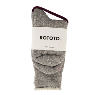 RoToTo Double Face Socks Mid Gray RoToTo