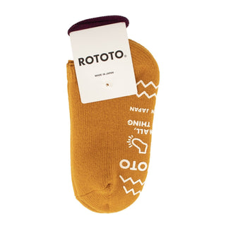 RoToTo Pile Slipper Socks Dark Yellow RoToTo