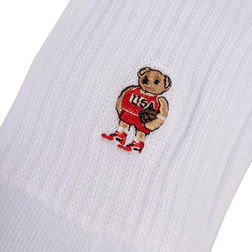 Rostersox Bear Socks White Rostersox