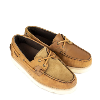 Sebago x Engineered Garments Rossisland Mix Eva Brown Tan Sebago x Engineered Garments