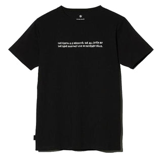 Snow Peak Typography Tee Black Snow Peak