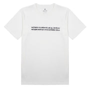 Snow Peak Typography Tee White Snow Peak