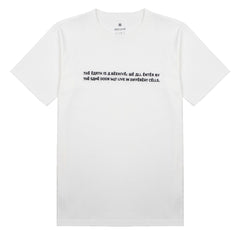 Snow Peak Typography Tee White Snow Peak