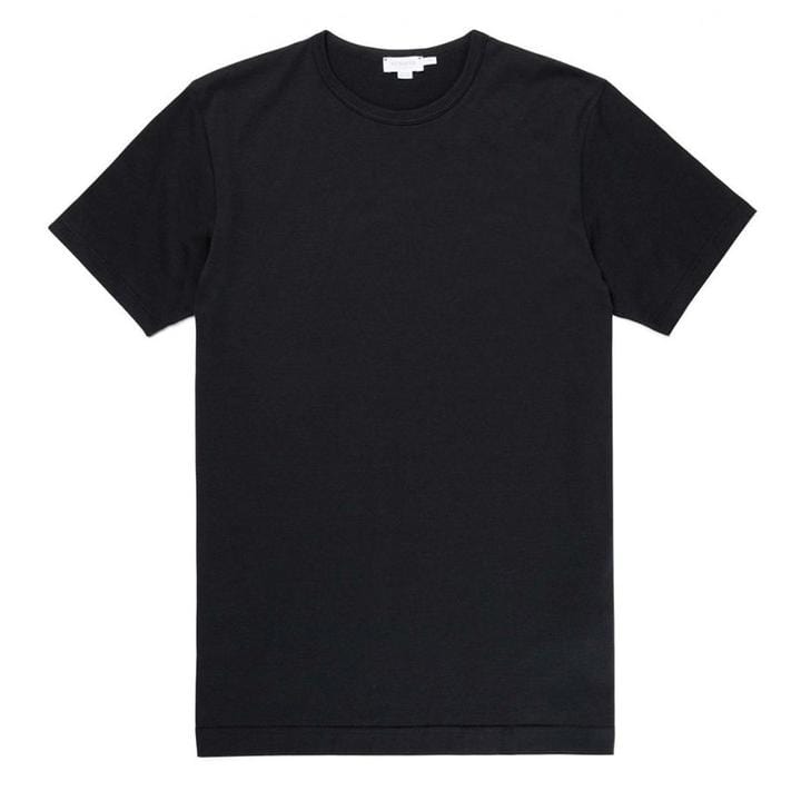 Sunspel Classic Crew T-Shirt Black Sunspel