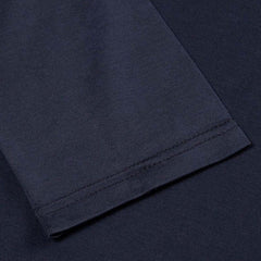 Sunspel Long Sleeve Crew Neck T-Shirt Navy Sunspel