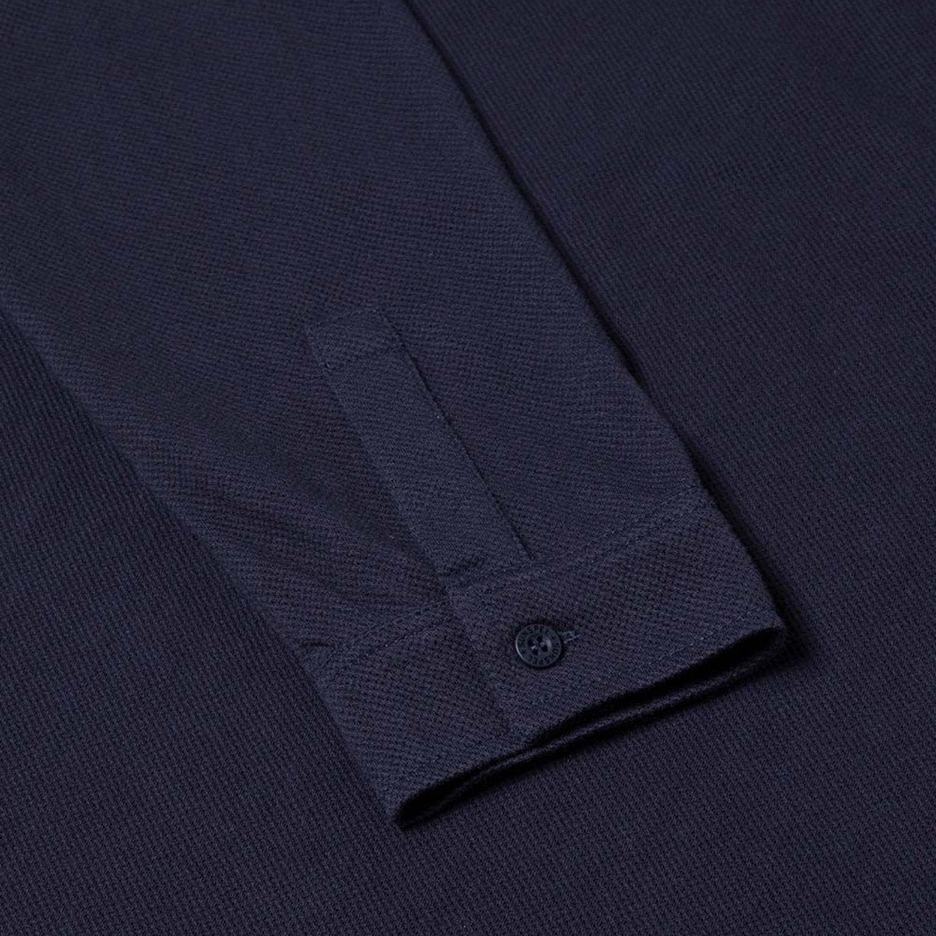 Sunspel Long Sleeved Riviera Polo Navy Sunspel