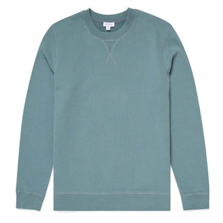 Sunspel Loopback Sweatshirt Dove Grey Sunspel