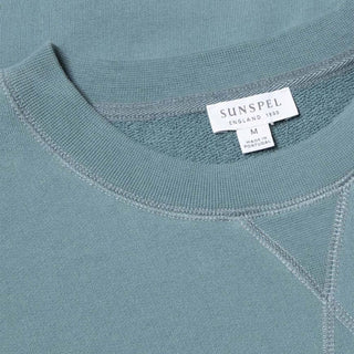 Sunspel Loopback Sweatshirt Dove Grey Sunspel