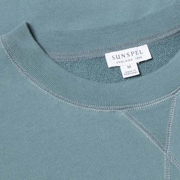 Sunspel Loopback Sweatshirt Dove Grey Sunspel