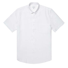 Sunspel SS Linen Shirt White Sunspel