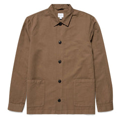 Sunspel Twin Pocket Jacket Dark Tan Sunspel