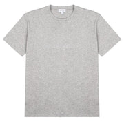 Sunspel Womens Boy Fit T-Shirt Grey Melange Sunspel