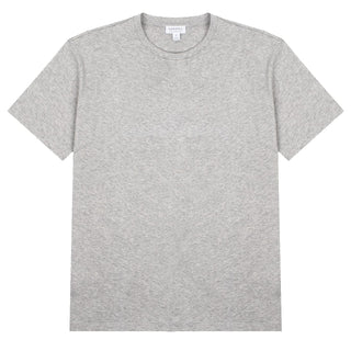 Sunspel Womens Boy Fit T-Shirt Grey Melange Sunspel