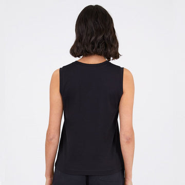 Sunspel Womens Boy Fit Tank T-Shirt Black Sunspel