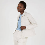 Sunspel Womens Chore Jacket Chalk Sunspel