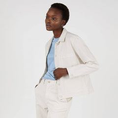 Sunspel Womens Chore Jacket Chalk Sunspel