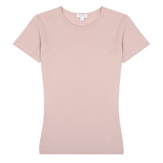 Sunspel Womens Classic T-Shirt Shell Pink Sunspel