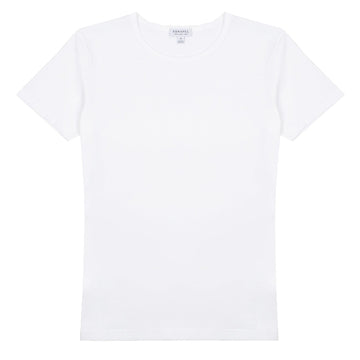 Sunspel Womens Classic T-Shirt White Sunspel