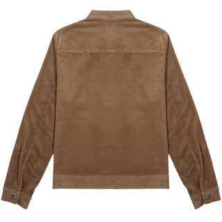 Sunspel Womens Corduroy Boxy Jacket Dark Camel Sunspel