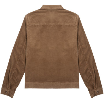 Sunspel Womens Corduroy Boxy Jacket Dark Camel Sunspel