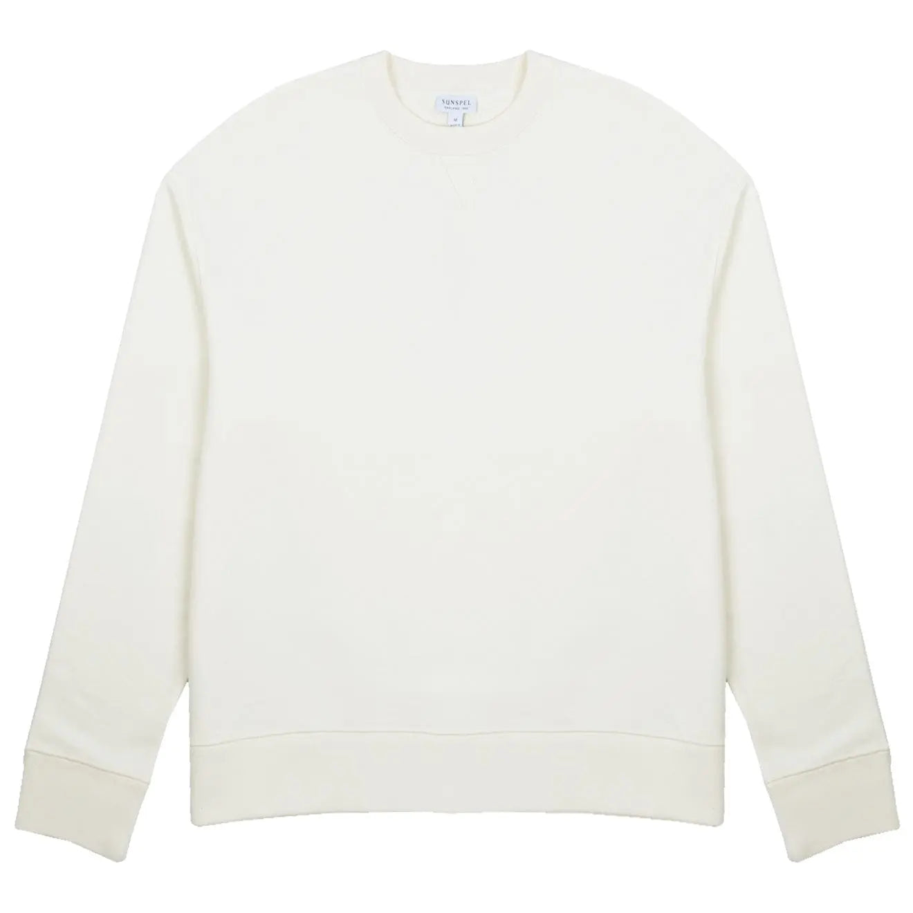 Sunspel Womens Loopback Sweatshirt Archive White Sunspel