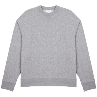 Sunspel Womens Loopback Sweatshirt Grey Melange Sunspel