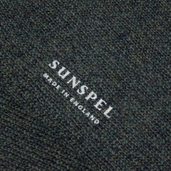 Sunspel Merino Wool Socks Dark Moss Twist Sunspel