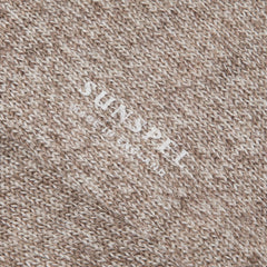 Sunspel Merino Wool Socks Umber Brown Twist Sunspel