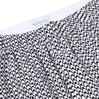 Sunspel Printed Boxer Shorts Penguin Colony Sunspel