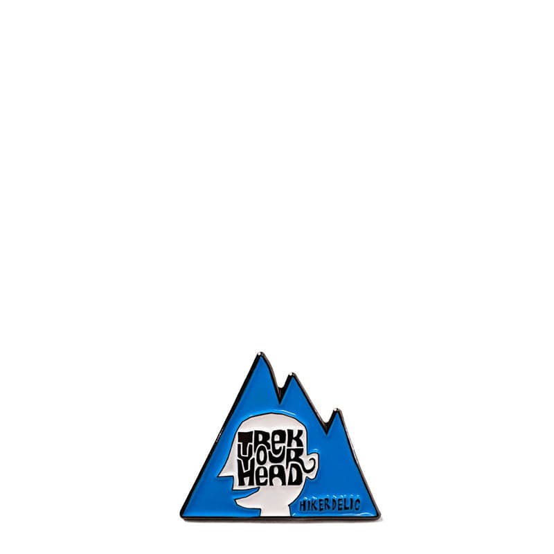 Hikerdelic Trek Your Head Pin Badge Hikerdelic