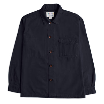 USKEES 3003 Buttoned Workshirt Midnight Blue Uskees