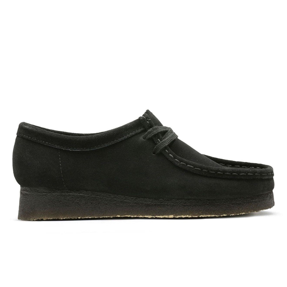Clarks Originals Womens Wallabee Shoes Black Suede Clarks Originals