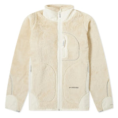 And Wander High Loft Fleece Jacket Off White - Parasol Store
