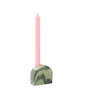 Smith And Goat Arch Concrete Candle Holder Khaki / Mint Smith And Goat