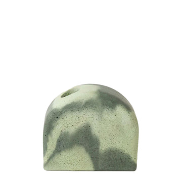 Smith And Goat Arch Concrete Candle Holder Khaki / Mint Smith And Goat