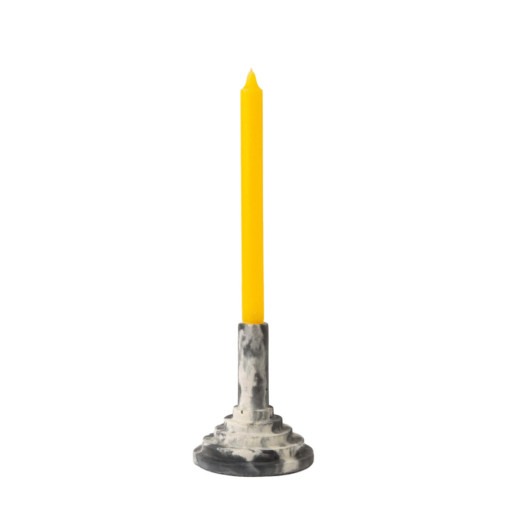 Smith And Goat Disco Stick Concrete Candle Holder Charcoal / White Smith And Goat
