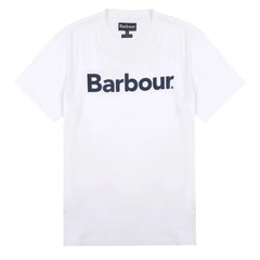 Barbour Logo T-Shirt White Barbour