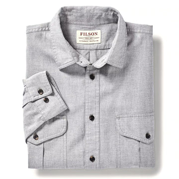 Filson Lightweight Alaskan Guide Shirt Heather Grey Filson